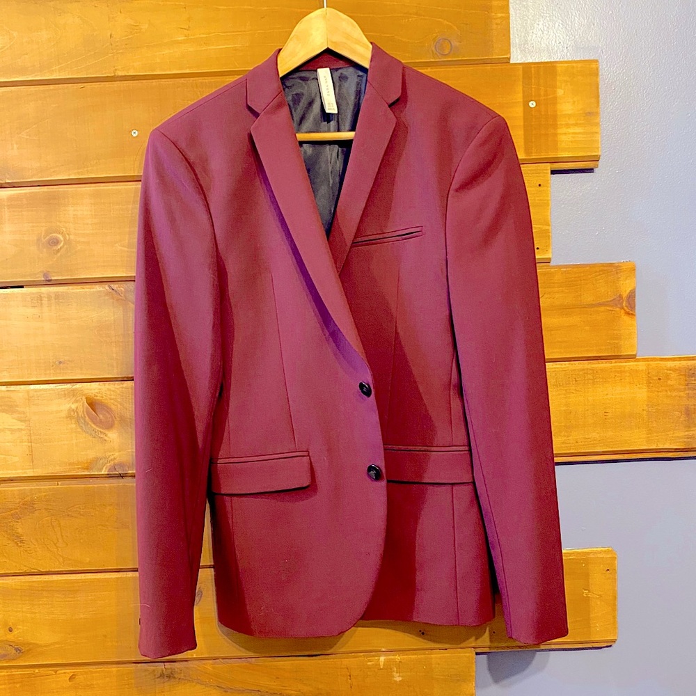 Zara Man Maroon Blazer